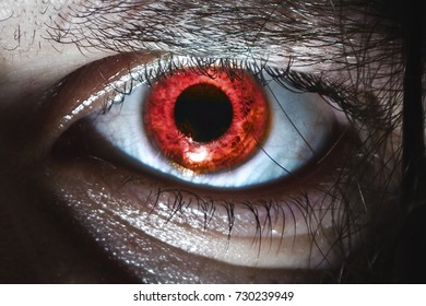 Human Mysterious Eye Dark Scary Underground Stock Photo (Edit Now ...