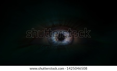 Eye in the darkness, eye macro, eye daemon