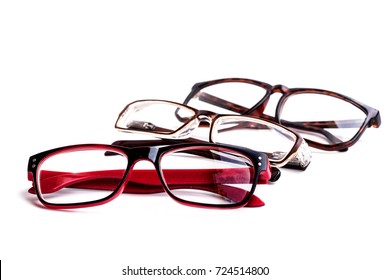 Eye Glasses Accessory For Eye On White Background