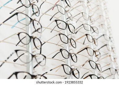 Eye Glasses On The Shelf