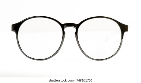 Eye Glasses On White Background.