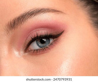 Eye makeup makeup eye shadow eyeliner close-up - Powered by Shutterstock