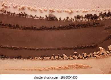 Eye Shadow Cracked Brown And Beige And Smudge Texture Background