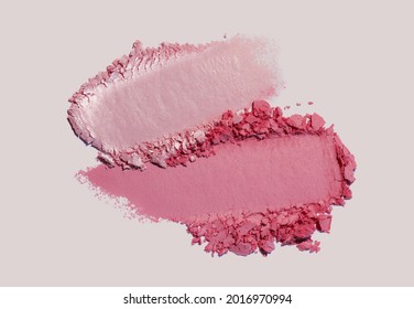 Eye Shadow Pink Matte Shimmer Colored Texture Background White Isolated Background