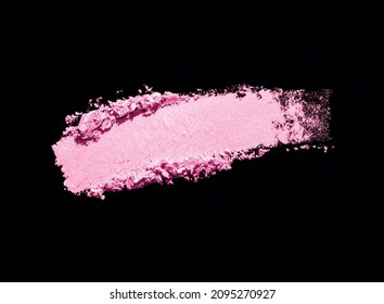 Eye Shadow Pink Purple Blusher With Shimmer Smudge Black Isolated Background