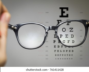 Eye Test Chart Trough Glasses Stock Photo 761411428 | Shutterstock