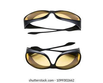 Eyeglasses For Driving At Night - White Background