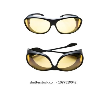 Eyeglasses For Driving At Night - White Background