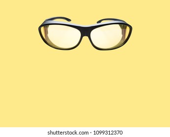 Eyeglasses For Driving At Night - Yellow Background