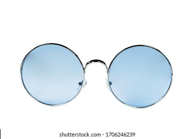 blue colored glasses