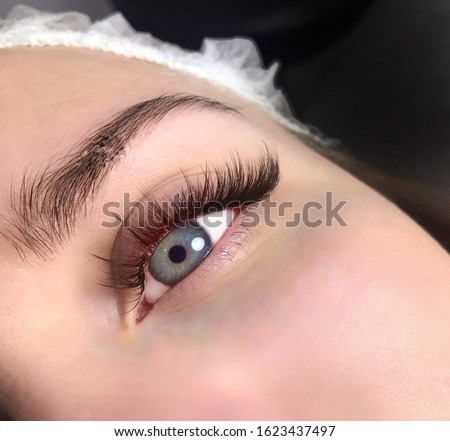 Eyelashes extension volume 3D , brown lashes with rays effect of Kim
