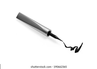 Eyeliner And Stroke Isolated On White 