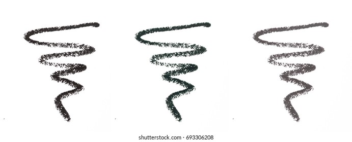 Eyeliner Stroke On White Background