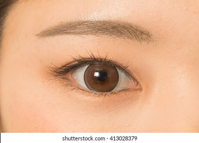 Eyes Of The Asian Woman