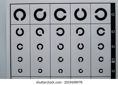 Eyesight Test Chart Close Stock Photo 2019698978 | Shutterstock