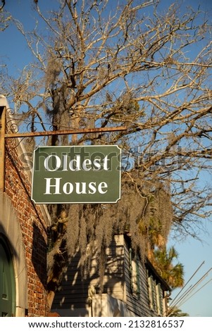 Ezterior of the Oldest House in the oldest city in America St. Augustine, Florida.