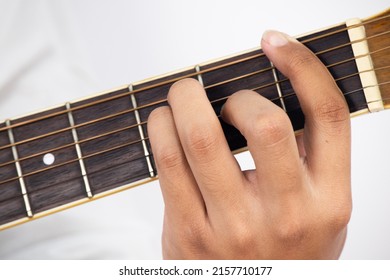 F Major chord ,how to arrange guitar chords, beginner guitar, stringed music isolated on white background