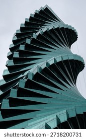 F and F Tower building facade ( Tornillo), Panama City.