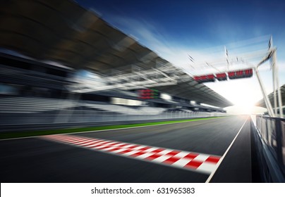 F1 Motion Blur Race Track