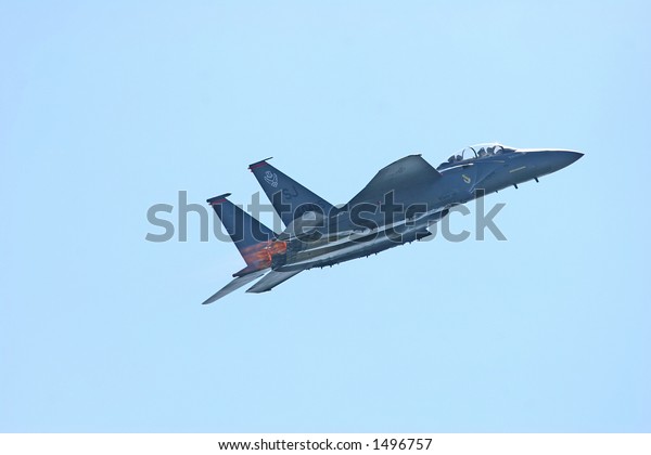 F15 E Strike Eagle Afterburner Climb Stock Photo Edit Now