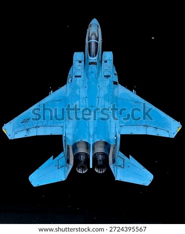 F-15C Eagle model USAF on black background.