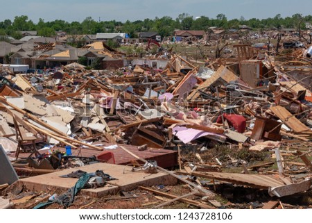 F5 Tornado Destruction in Moore, Oklahoma, May 2013