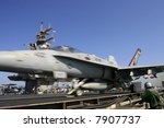 F/A-18C Hornet Launches Aboard the Nuclear Aircraft Carrier, USS Enterprise