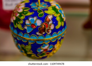 Faberge Egg Shell Case Featuring Colorful Patterns