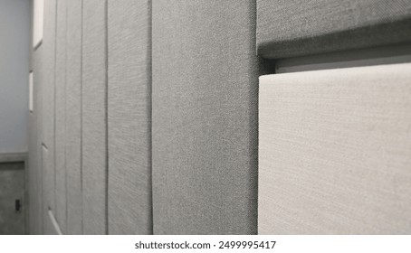 Fabric acoustic panel pattern texture background.