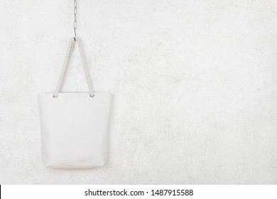 Fabric bag mockup blank template isolated on abstract gray background - Powered by Shutterstock