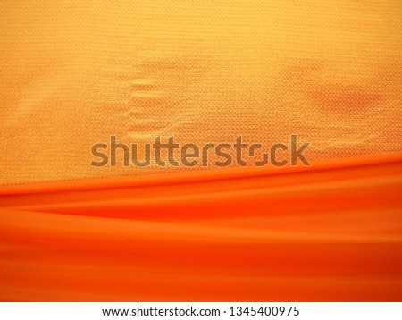 Fabric to blanket Buddha statue in temple. Many ceremony of Buddha tradition use long fabric decoration around the pagoda.