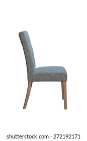 Fabric Chair Isolated Side View