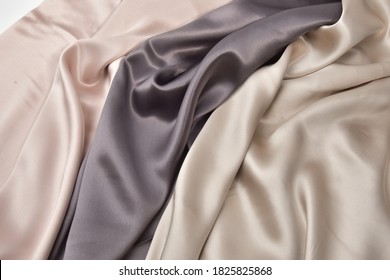 fabric is fashionable brown and beige in drapery