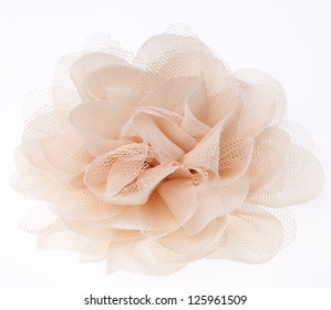  Fabric Flower On White Background