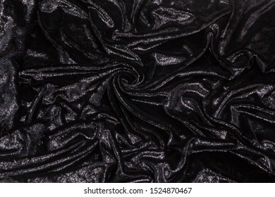 Fabric Knitwear Lurex Black Background Texture Stock Photo 1524870467