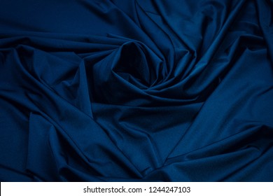 Fabric Lycra Blue Flexible