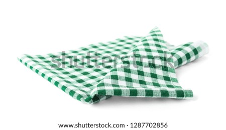 Similar – Tablecloth on wooden background