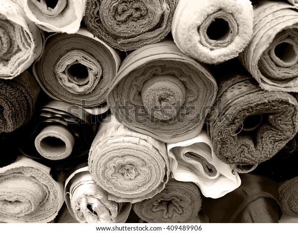 Fabric Rolls Background 38 Stock Photo (Edit Now) 409489906