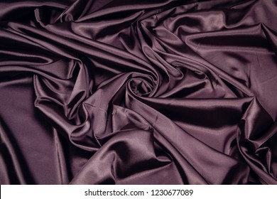 Fabric satin silk purple