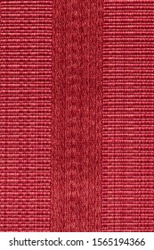 Fabric striped background  Red fiber texture polyester close  up  fine grain felt red fabric 