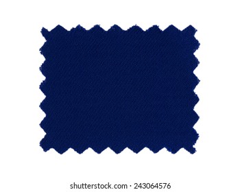 Fabric Swatch Isolated On White Background