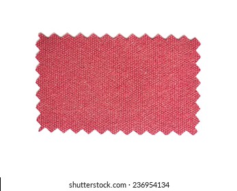 A Fabric Swatch With Zig Zag Border Cut With Pinking Shears