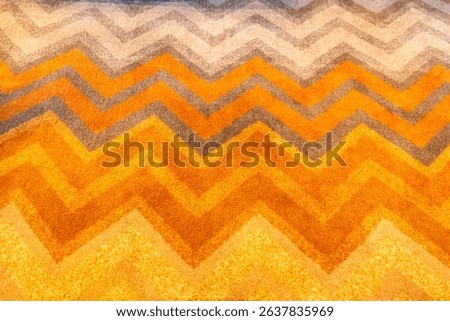 Fabric texture. Texture background. Background fabric. Chevron pattern rug or blanket made of soft wool fibers. Color mat full frame for fashion design, website banner, backdrop, textile print bg
