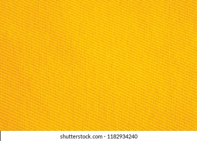 Fabric Texture, Close Up Background Of Yellow Fabric Or Fabric Pattern Use For Web Design And Wallpaper Background 