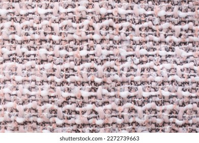 Fabric tweed texture, background.  
				Tweed real fabric texture seamless pattern. 