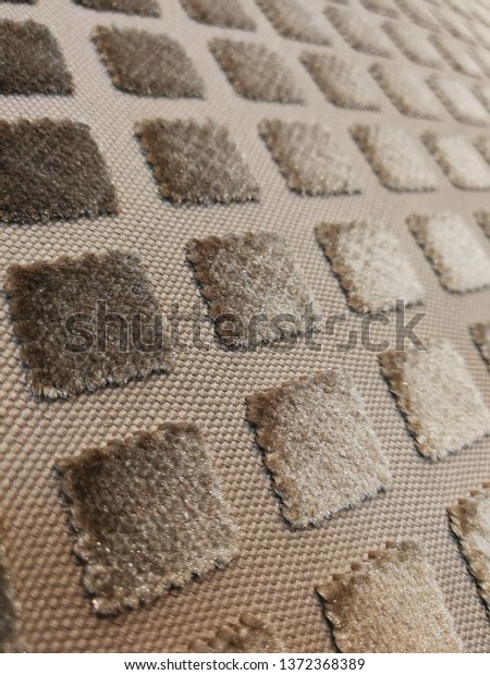 Fabric Upholstery Patterns Stool Dresser Furniture Stock Photo