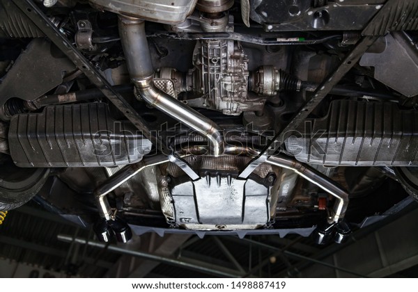 car exhaust installation