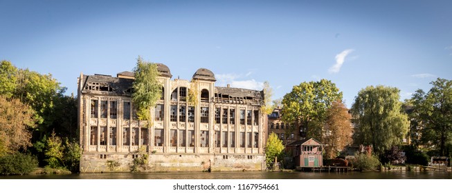 Facade From The 18th Century, Old Factory By The River