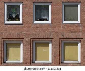 Facade of an apartment building in Kiel, Germany - Powered by Shutterstock