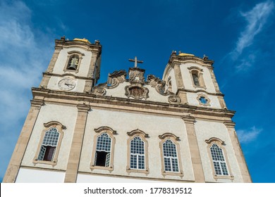 Facade of the Basilica of Senhor do Bonfim in the city of Salvador, Brazil